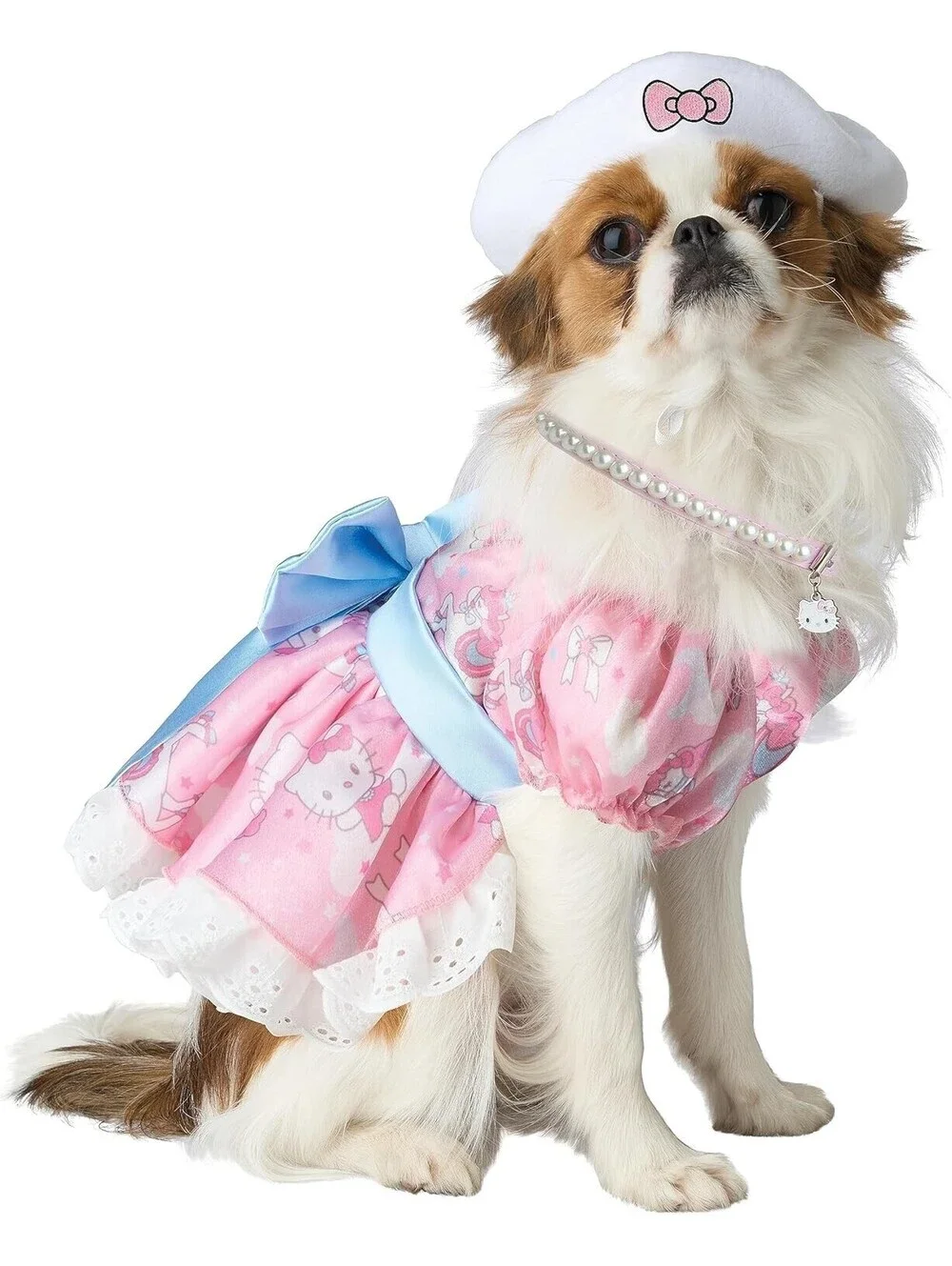 HELLO KITTY UNICORN DREAMS PET PARTY DRESS, X-SMALL FOR SMALL SIZED DOGS